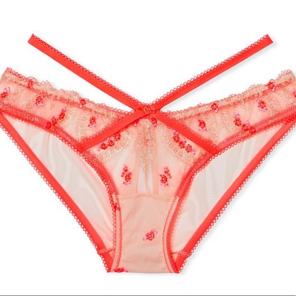 NWT heart embroidery VS keyhole cheekini panty, M - Picture 9 of 10